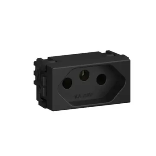 Modulo Tomada 2P+T 10A/250V Preto