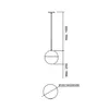 Pendente Pool Ø120X155Mm 1xG9 Pt Pt Fc 1Pt Usina