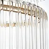Pendente Led Cristal Gouli 40/60/80Cm 98W 2700K 2892 Ouro Brilho Nordecor