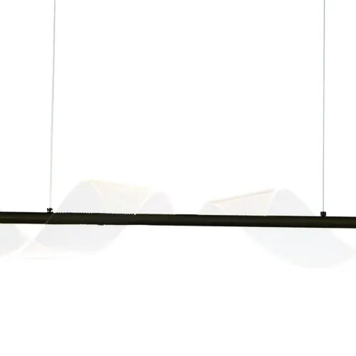 Pendente Spin 900X90X150Mm Led 8W 500Lm 3000K Bivolt Preto Usina