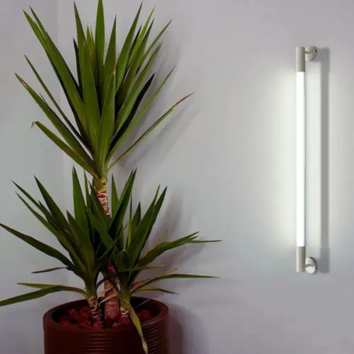 Plafon Slim 2 Ponteiras 60X1300X75Mm 1xT8 Led 60 Ou 120Cm Pt Pt Usina