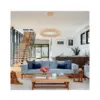 Pendente Led Jou Cir 60Cm 40W 3000K Dourado Brilho Nordecor