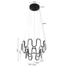 Pendente Led Keli 82W 3000K Preto Nordecor