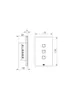 Interruptor Inteligente Smart Home 2 Teclas Touch Wi-Fi + Rf 4X2 Branco Weg Home