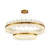 Pendente Led Lowy 60+100Cm 80W 3000K Dourado Brilho Nordecor