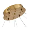 Pendente Led Lowy 60+100Cm 80W 3000K Dourado Brilho Nordecor