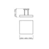 Plafon Home Com Haste 300X300X250Mm 2xG9 Bt Mt-M Usina