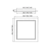 Plafon Sharp 480X480X45Mm Led 90W 6430Lm 3000K Bivolt Bt Bt Usina