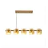Pendente Bouze Ori 5XG9 Dourado Fosco e Amabar Nordecor