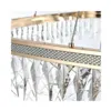 Pendente Led Cristal Stenna 40/60/80Cm 88W 3000K 2897 Ouro Brilho Nordecor