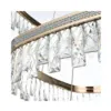 Pendente Led Cristal Stenna 40/60/80Cm 88W 3000K 2897 Ouro Brilho Nordecor
