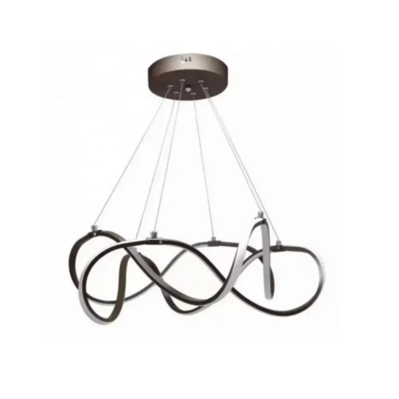 Pendente Led Tep 3000K 58W Bivolt 60x20cm 2083 Aluminio Marrom Nordecor