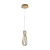 Pendente Led Cristal Lezie In C/45Cm 33W 3000K Ouro Brilho Nordecor
