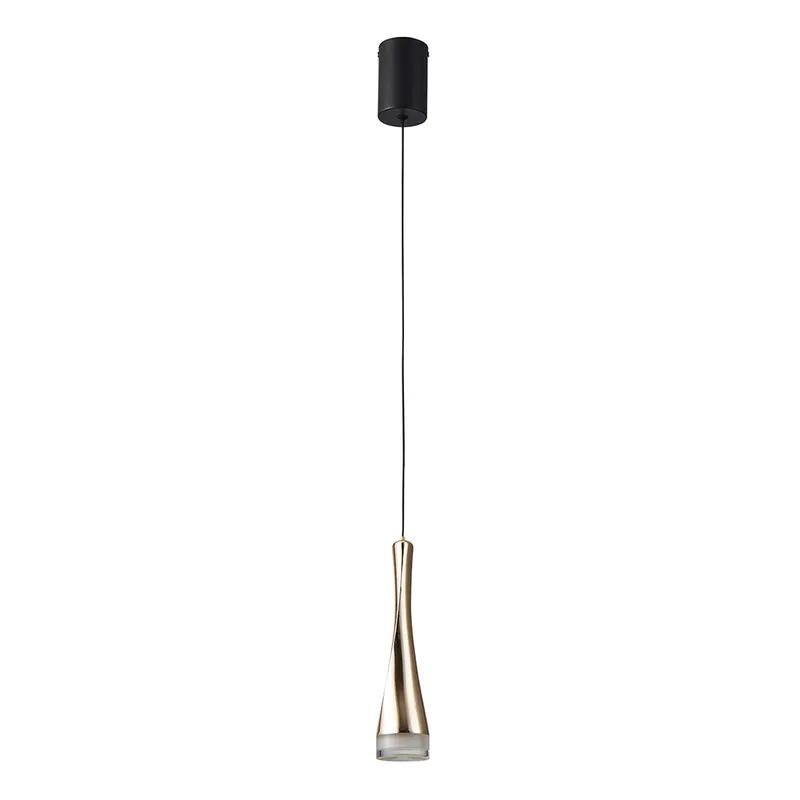 Pendente Led Noet 3M 5W 3000K Ouro Champanhe Nordecor