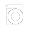Plafon Plutao Ø400X60Mm 3xG9 Pt Pt Usina