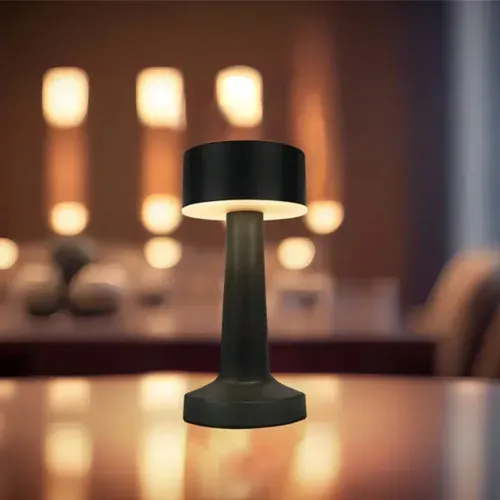 Luminaria Led de Mesa Nox Preto 3000k GMH