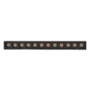 Luminaria LED Mag 12 Focos 4000K 12W 48V 23x4,3x2,2cm Aluminio Preto Gaya