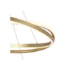Pendente Led Euni Odi 60/80Cm 135W 3000K Dourado Fosco Nordecor