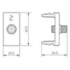 Modulo Tomada Antena Tipo F Branco Pial Plus + Legrand
