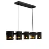 Pendente Bouze ORI 5XG9 Preto e Fume Nordecor