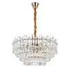 Pendente Cristal Koine 60Cm 11XE14 Ouro Brilho Nordecor