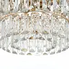 Pendente Cristal Koine 60Cm 11XE14 Ouro Brilho Nordecor