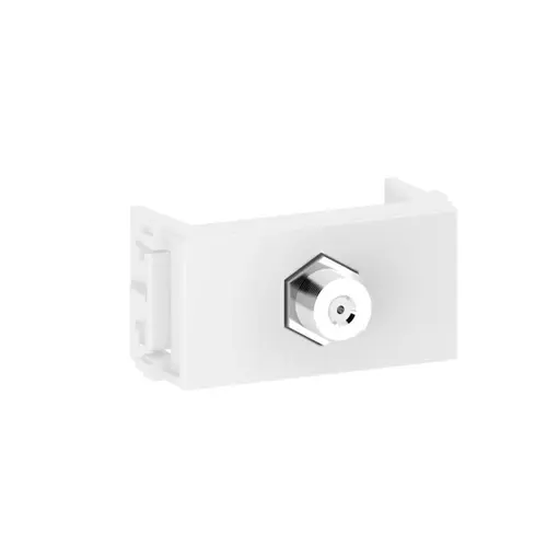 Modulo Tomada Antena TV Branco