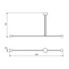 Pendente Equilibrio 1540X50X1730Mm 2 Pci Led 5W 774Lm 127V Pt Pt 1V Usina