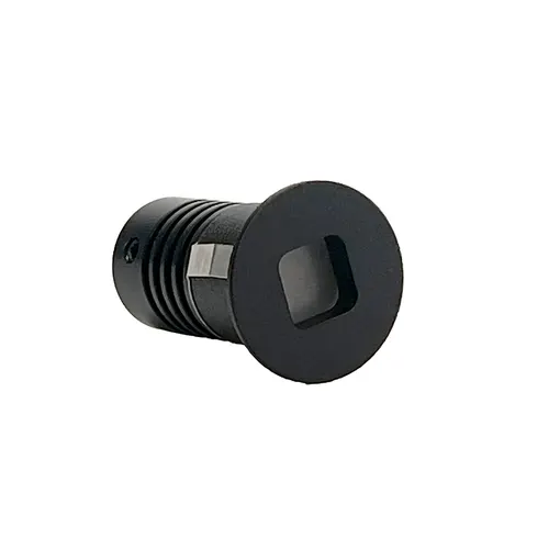 Mini Spot Led Domy Nam Redondo Embutir 1W 3000K Irc90 Preto Nordecor