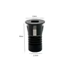 Mini Spot Led Domy Nam Redondo Embutir 1W 3000K Irc90 Preto Nordecor