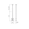 Pendente Dallas 130X38X460Mm 2xMr16 Bt Bt 1Br Usina