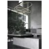 Pendente Cosmos 400Mm 600Mm 800Mm 1000X520Mmled 98W 6500Lm 3000K Bivolt Dr Usina