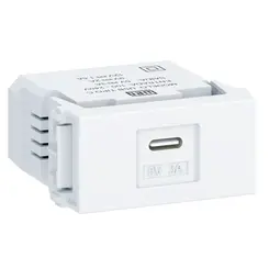 Modulo Tomada Keystone USB-C Branco