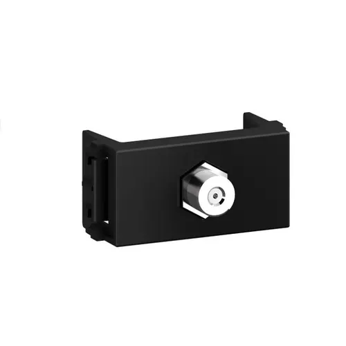 Modulo Tomada Antena TV Preto