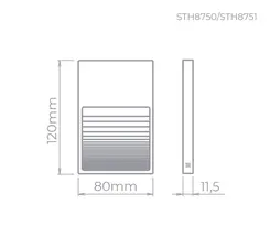 Balizador De Sobrepor Neu 2 Branco 2W 80LM STH8750/29 Stella