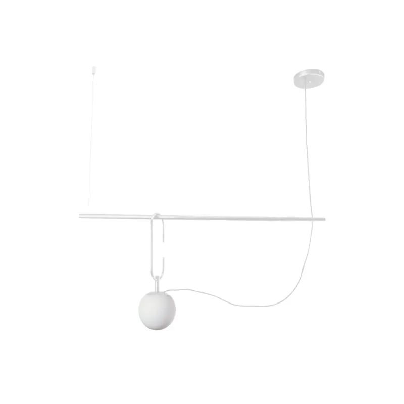 Pendente Quiron Ø140X400Mm 1xG45 Bt Bt Fc 1Branco Usina