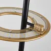 Pendente Led Kote 2 Mod 20W 3000K Preto e Dourado Texturizado Nordecor