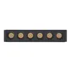 Luminaria LED Mag 6 Focos 2700K 6W 48V 12x8,5x2,2cm Aluminio Preto Gaya