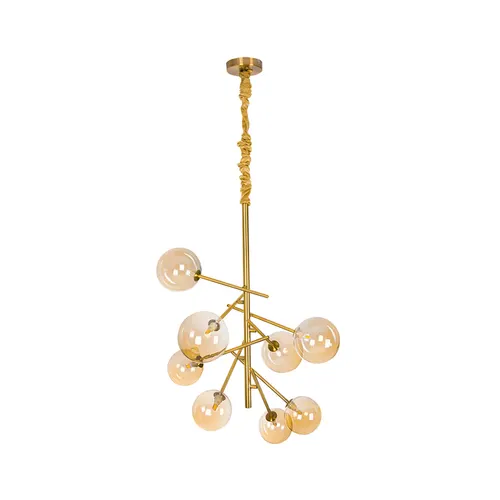 Pendente Jabuticaba 15CM 8XG9 Dourado Nordecor