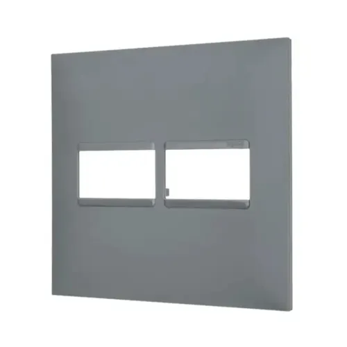 Placa 1+1 Posto 4X4 Cinza Pial Plus + Legrand