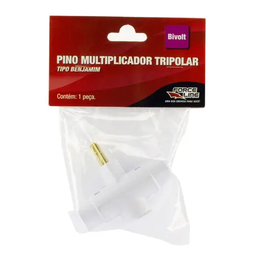 Adaptador Benjamin 4 Tomadas 2P+T 10A Branco