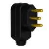 Plugue Macho 2P+T 20A 90º Preto Pial Legrand***