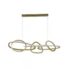 Pendente Led Jeda 83W 3000K Ouro Champagne Nordecor
