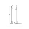 Coluna Let 1 Focos Ø245X1607Mm Led 28W 2310Lm 3000K Bivolt Bt Bt Usina