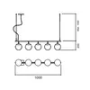 Pendente Queens 140X1000X240Mm 5xG45 Bt Bt Fc 1Branco Usina