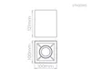 Luminaria De Sobrepor Direcionavel Square Out MR16 STH20915BR Stella