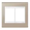 Placa 4X4 6 Postos Champagne C/ Branco