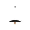 Pendente Disco 1xE27 500X60Mm Pt Pt 1Preto Usina