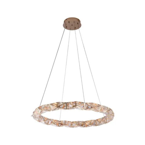 Pendente Led Kazy 80Cm 38W 3000K Ouro Brilho Nordecor