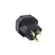 Pino Adaptador Pino Tri Ant P/ Tomada Tri Ant Preto Force line*